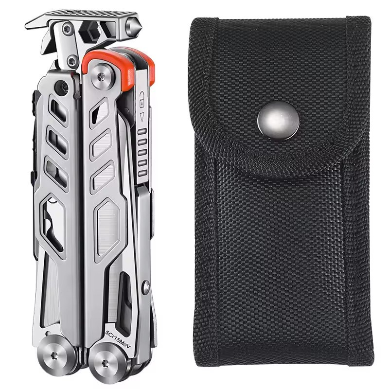 DiaCamping - Pince EDC multifonction Acier avec Etui en nylon